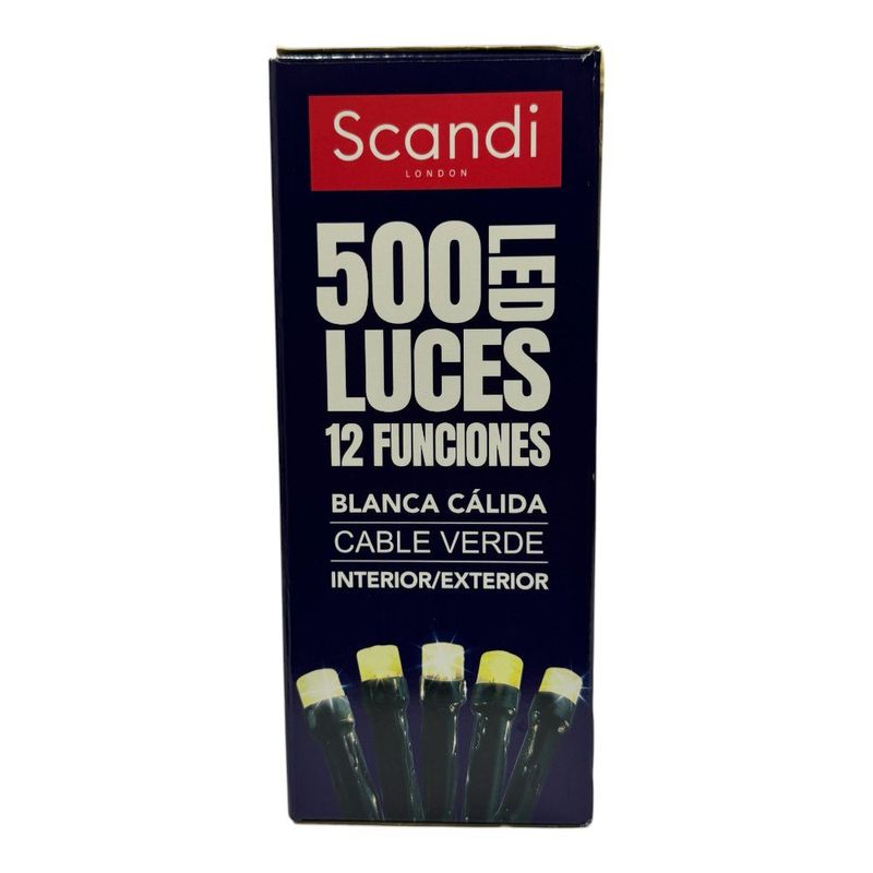Serie LED Blanca Cálida de 500 Luces