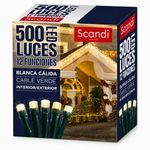 Serie LED Blanca Cálida de 500 Luces