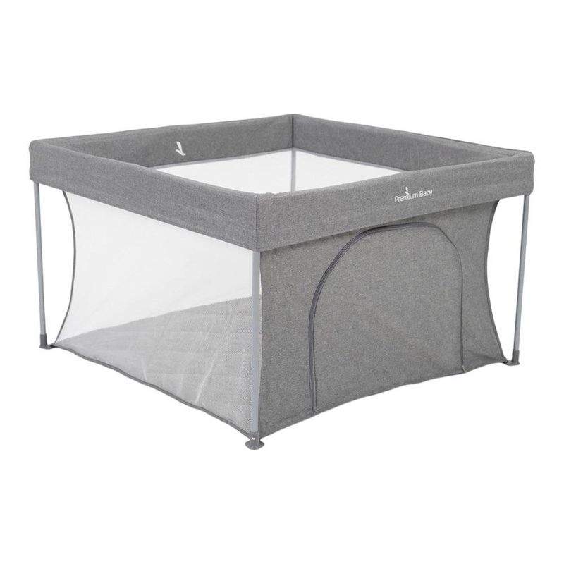 Corral Plegable Easy Fold para Bebé Gris 110 x 110 cm
