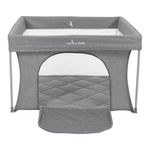 Corral Plegable Easy Fold para Bebé Gris 110 x 110 cm