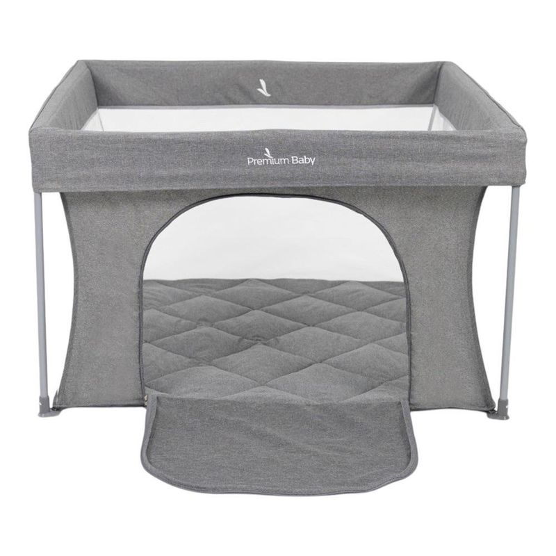 Corral Plegable Easy Fold para Bebé Gris 110 x 110 cm