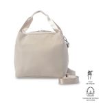 Lonchera Ejecutiva Birmana Grande Térmica con Correa Beige 24 x 24 x 17 cm