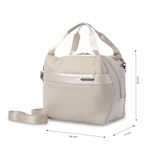 Lonchera Ejecutiva Birmana Grande Térmica con Correa Beige 24 x 24 x 17 cm