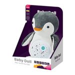 Pingüino de Peluche Proyector Musical con Luz y Sonidos 26 cm