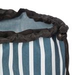 Carro para Compras con Bolsa de Rayas y 2 Ruedas Azul