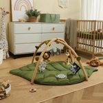 Gimnasio Sensorial Jungle para Bebé con Juguetes Colgantes Verde