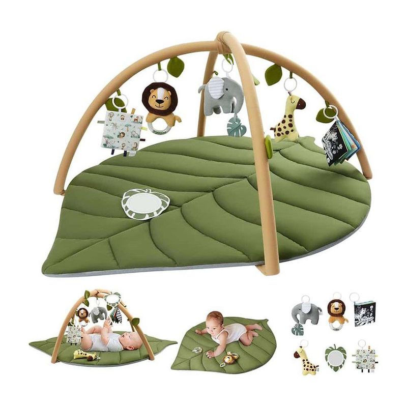 Gimnasio Sensorial Jungle para Bebé con Juguetes Colgantes Verde