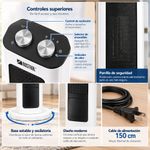 Calefactor de Torre con 2 Temperaturas 60 cm