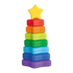 Torres Apilables de Estrellas y Arcoíris de 15 Pzas Multicolor para Bebés