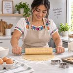 Bolillo de Madera con Guías de Medición