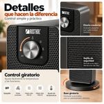 Calefactor de Torre con Oscilación de 800 W/1500 W Color Negro