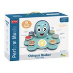 Pulpo Musical Educativo para Bebés con Tambor, Luces y Sonido en Color Azul