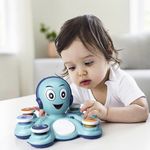 Pulpo Musical Educativo para Bebés con Tambor, Luces y Sonido en Color Azul