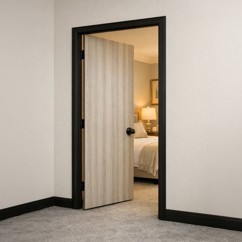 Puerta Interior de PVC Acker Venecia de 60 x 207 Cm Color Beige