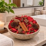 Popurrí Navideño Aroma Cereza Rojo y Natural 210 g