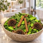 Popurrí Navideño Aroma Vainilla Verde y Natural 210 g