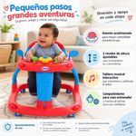 Araña Diseño de Sonic para Niño con Altura Ajustable y Sonido Color Rojo y Azul