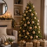Set de 35 Esferas Navideñas de Poliestireno de 6 Cm Color Cobre