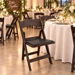 Silla Plegable Vicky Color Café con Asiento Acolchonado 44 x 44 x 78 Cm