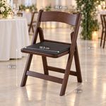 Silla Plegable Vicky Color Café con Asiento Acolchonado 44 x 44 x 78 Cm