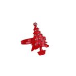 Set de 2 Anillos para Servilleta de Metal con Diseño de Árbol Dorados