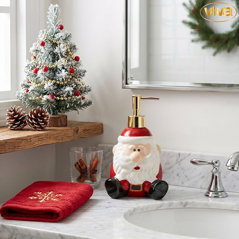 Dispensador de Jabón Líquido Navideño Presentación Surtida 1 Pieza