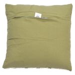 Cojín Relleno de 45 × 45 Cm con Diseño de Rayas Color Verde