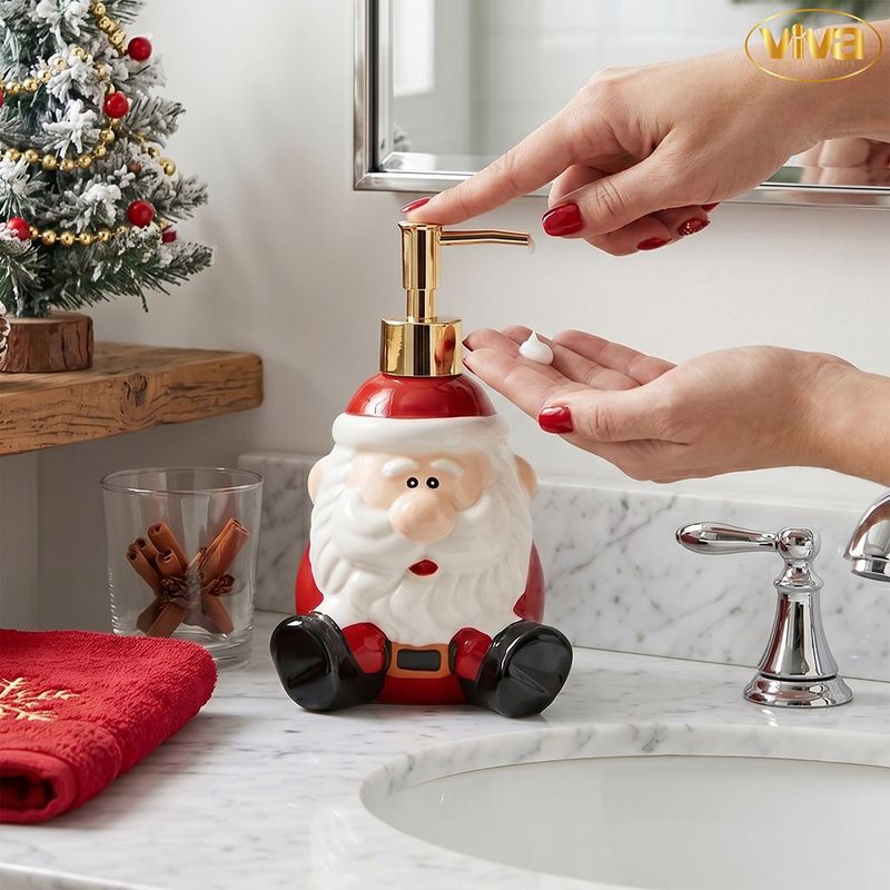 Dispensador de Jabón Líquido Navideño Presentación Surtida 1 Pieza