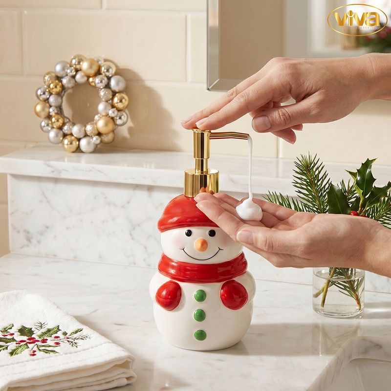 Dispensador de Jabón Líquido Navideño Presentación Surtida 1 Pieza