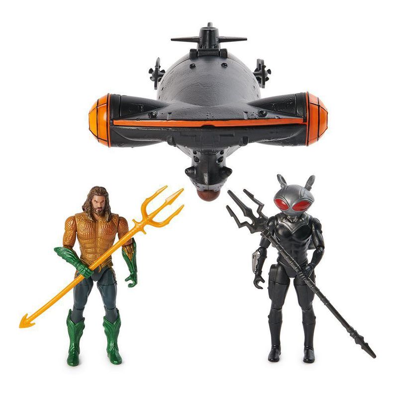 Vehículo Submarino Con 2 Figuras De Acción - Aquaman