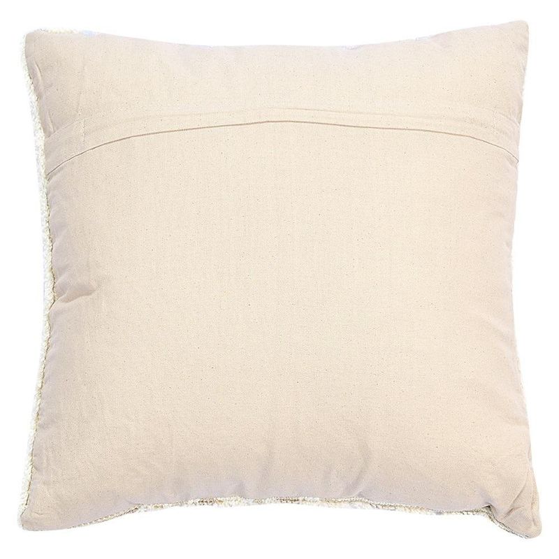 Cojín Relleno de 45 × 45 Cm con Diseño de Rayas Color Beige