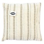 Cojín Relleno de 45 × 45 Cm con Diseño de Rayas Color Beige