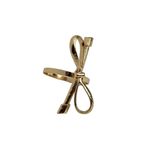 Set de 2 Anillos para Servilleta de Metal con Diseño de Moña Dorados