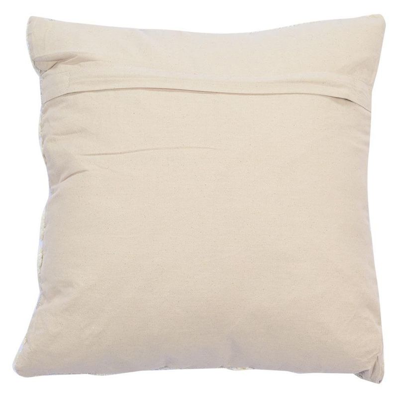 Cojín Relleno de 45 x 45 Cm Patrón Geométrico Color Beige