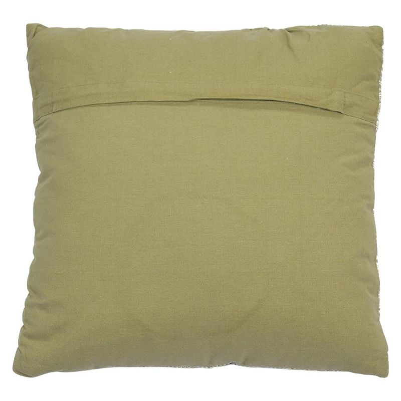 Cojín Relleno de 45 × 45 Cm con Diseño Geométrico Color Verde