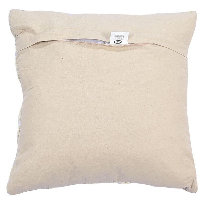 Cojín Relleno de 45 x 45 Cm Patrón Geométrico Color Beige