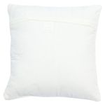 Cojín Relleno Tejido de Algodón de 45 × 45 Cm con Diseño de Rombos Color Blanco