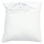 Cojín Relleno Tejido de Algodón de 45 × 45 Cm con Diseño de Rombos Color Blanco