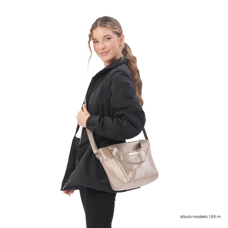 Lonchera Ejecutiva Bel Grande Térmica con Correa Ajustable Color Beige