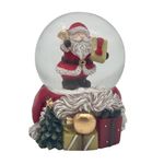 Bola de Agua Navideña con Santa y Regalos Decorativos de 4.5 cm
