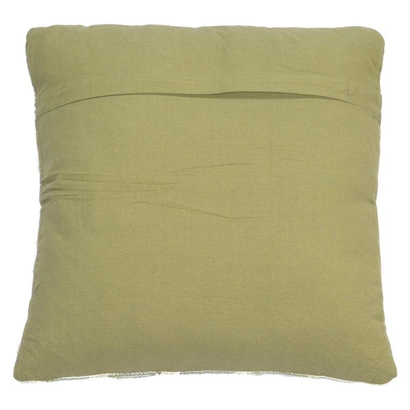 Cojín Relleno de 45 x 45 Cm Patrón Geométrico Color Verde