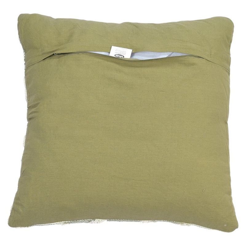 Cojín Relleno de 45 x 45 Cm Patrón Geométrico Color Verde