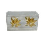 Set de 2 Anillos para Servilleta de Metal con Diseño de Pascua Dorados
