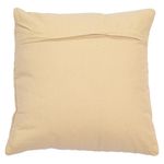 Cojín Relleno Tejido de 45 x 45 Cm con Diseño de Rombos Color Beige