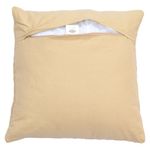 Cojín Relleno Tejido de 45 x 45 Cm con Diseño de Rombos Color Beige