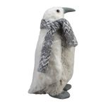 Pingüino Decorativo Navideño de 17 x 17 x 29 cm Color Blanco