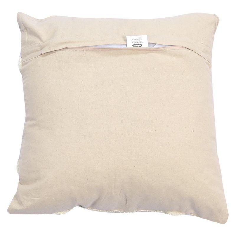 Cojín Relleno de 45 × 45 Cm con Diseño Geométrico Color Beige