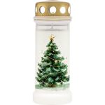 Vela Luz Memorial con Diseño de Árbol de Navidad