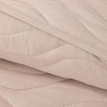 Set de Cubrecama Diseño Ondas Tamaño Queen Color Beige
