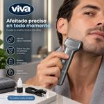 Set de Rasuradora y Recortadora Eléctricas Recargables con Accesorios Color Gris